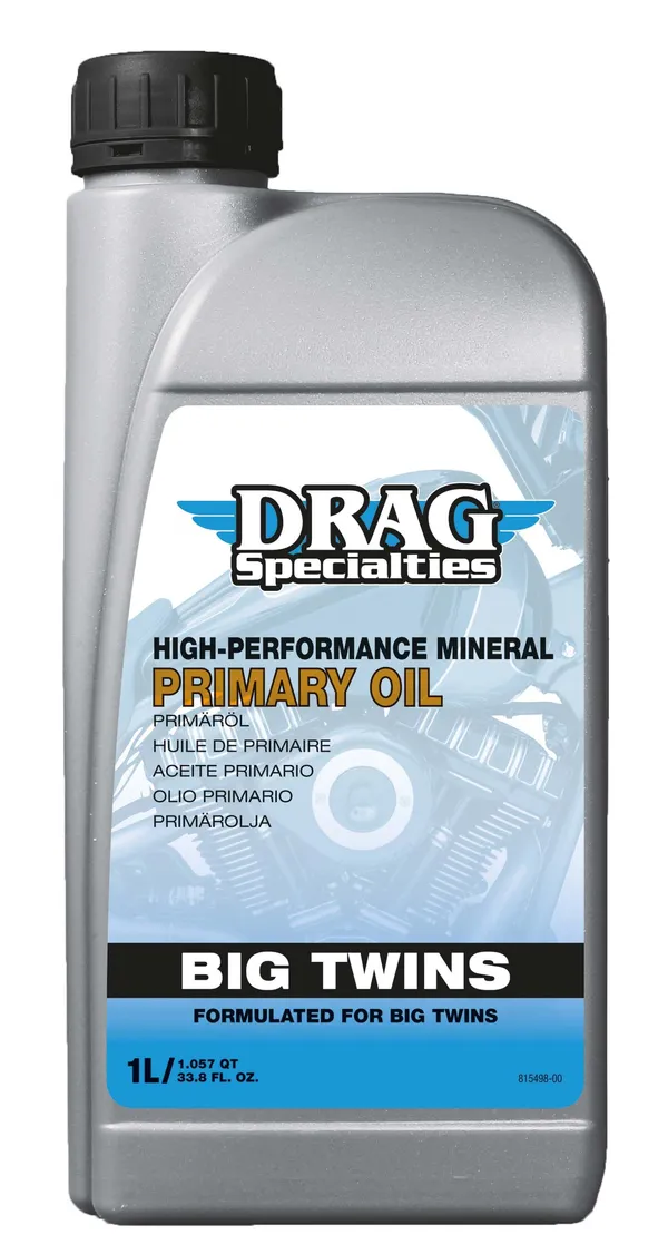 Primärolja (chaincase), Drag Specialties Big Twins Mineral 1 Liter - Kastberga MC