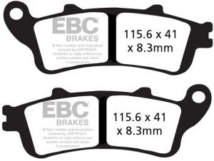 Bromsbelägg, EBC261HH - Kastberga MC