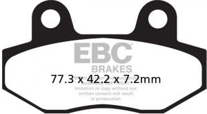 Bromsbelägg, EBC SFA086 (SCOOTER) - Kastberga MC