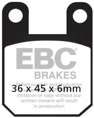 Bromsbelägg, EBC SFAC115 (SCOOTER) - Kastberga MC